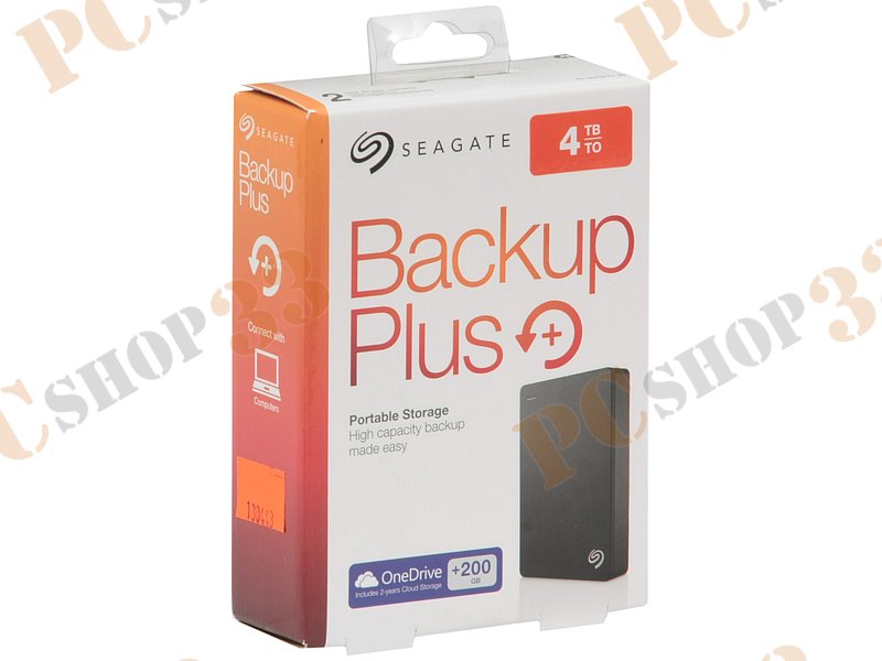 Внешний жесткий диск 4000ГБ 2.5 Seagate Backup Plus Portable STDR4000200, черный (USB3.0)
