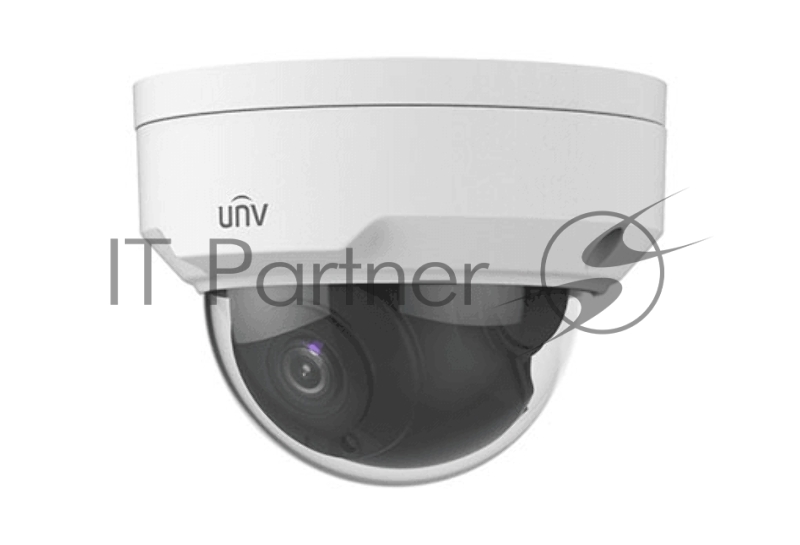 Видеокамера UNV IP Купольная антивандальная 2 Мп с ИК подсветкой до 30м, фикс. объектив 4.0 мм
