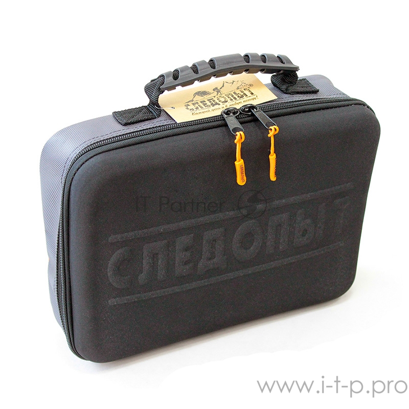 Сумка рыболовная СЛЕДОПЫТ Module Case, 30х22х10 см, цв. серый + 2 коробки Luno 20/3/