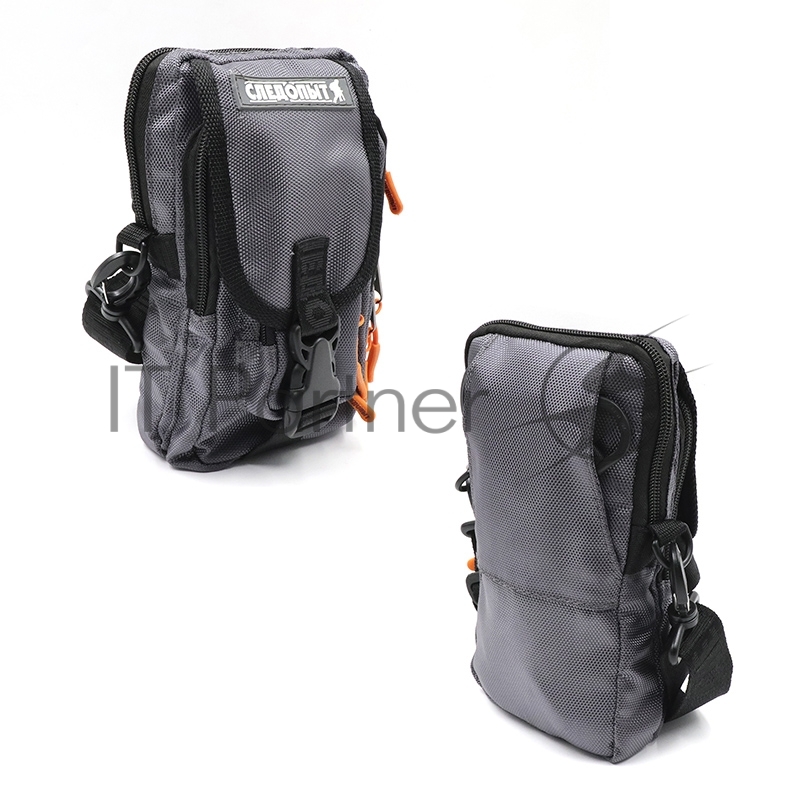 Сумка рыболовная СЛЕДОПЫТ Street Fishing MultiLock V-Pouch, 22х12,5х8 см, цв. серый/20/