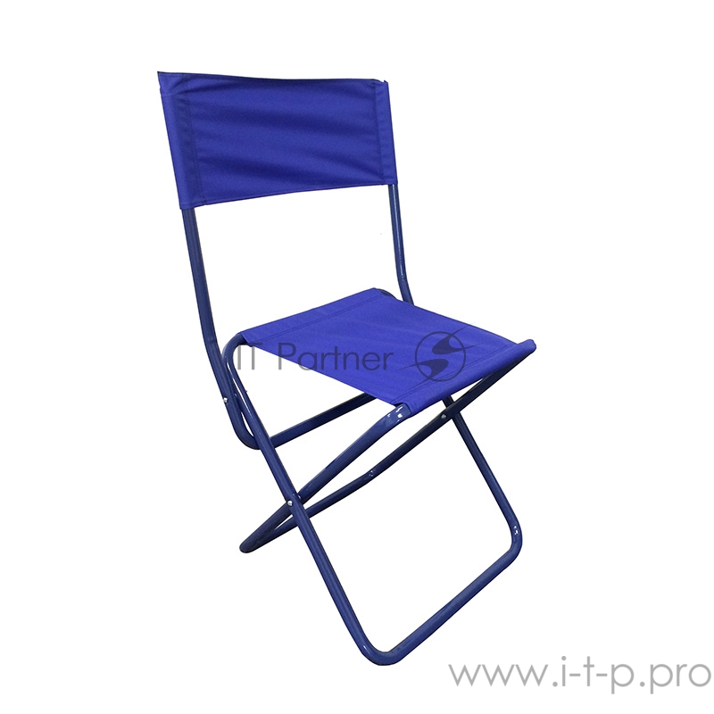 Стул туристич. СЛЕДОПЫТ складной со спин., сред. 350х470х810мм, труба сталь 20х1 мм (василек)/5/
