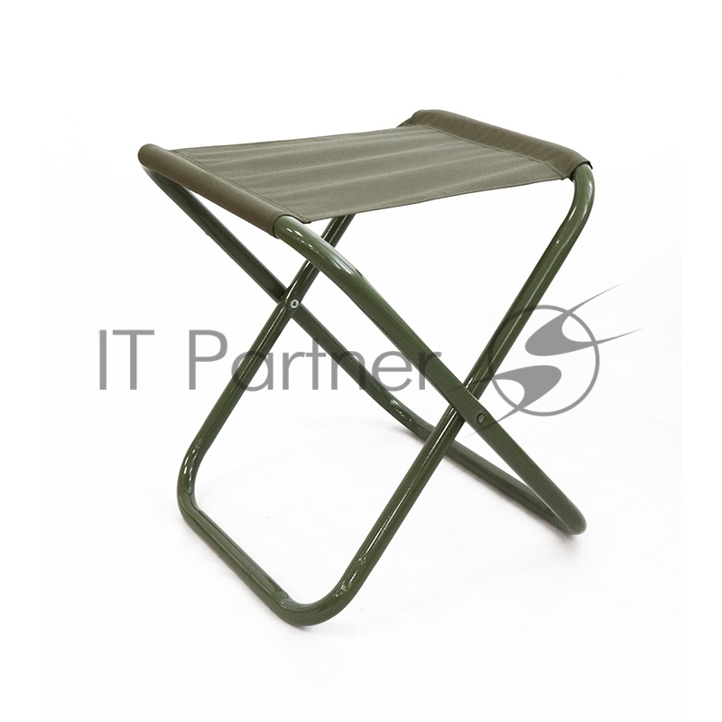 Стул туристич. СЛЕДОПЫТ складной, бол. 410х460х470мм, труба сталь 25х1 мм (рибстоп т. хаки)/5/