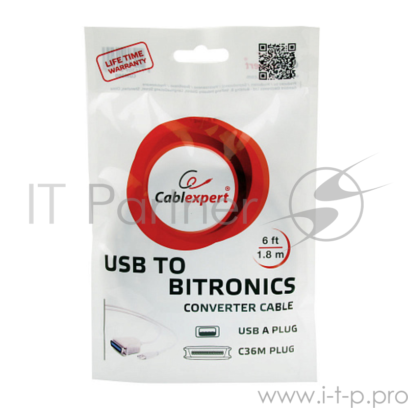 Переходник Gembird Конвертер Bitronics -USB порт CUM-360, C36M/USBAM, 1.8м, блистер CUM-360