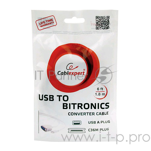 Переходник Gembird Конвертер Bitronics -USB порт CUM-360, C36M/USBAM, 1.8м, блистер CUM-360