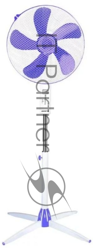 Вентилятор напольный Polaris PSF 4040RC 55Вт скоростей:3 ПДУ белый