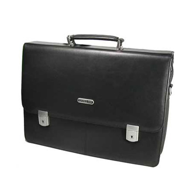 Сумка для ноутбука Сумка PORTCASE HB-1017 Black {кожа, черн.до 17