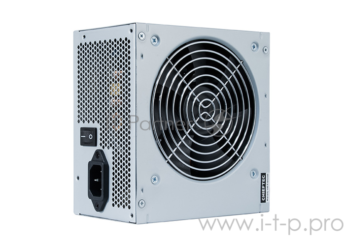Блок питания Chieftec 450W OEM (GPB-450S) {ATX 2.3, 80 PLUS, 80% эфф, Active PFC, 120mm fan,} Silver