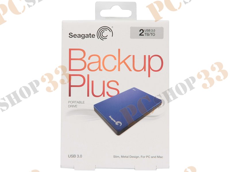 Внешний жесткий диск 2000ГБ 2.5 Seagate Backup Plus Portable STDR2000202, сине-черный (USB3.0)