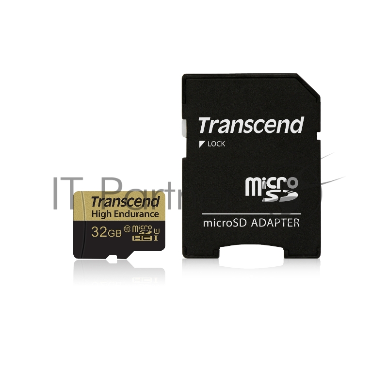 Карта памяти 32ГБ Transcend TS32GUSDHC10V microSD HC + адаптер