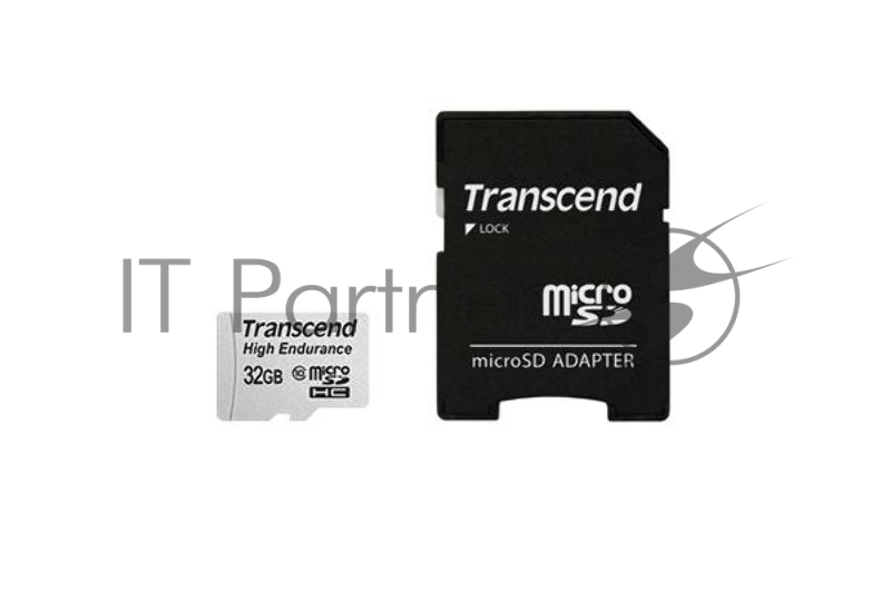Карта памяти 32ГБ Transcend TS32GUSDHC10V microSD HC + адаптер