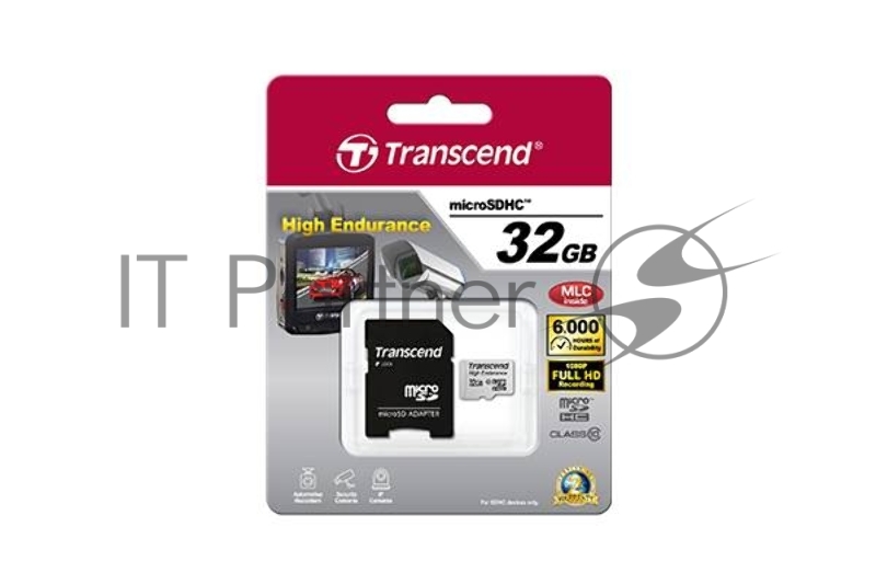 Карта памяти 32ГБ Transcend TS32GUSDHC10V microSD HC + адаптер