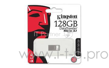 Накопитель USB flash 128ГБ Kingston DataTraveler Micro 3.1 DTMC3/128GB (USB3.1)