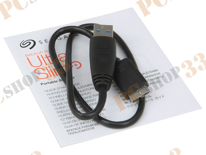 Внешний жесткий диск 1000ГБ 2.5 Seagate Backup Plus Ultra Slim Portable STEH1000201, золотистый (USB3.0)