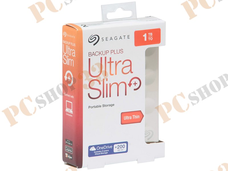 Внешний жесткий диск 1000ГБ 2.5 Seagate Backup Plus Ultra Slim Portable STEH1000201, золотистый (USB3.0)