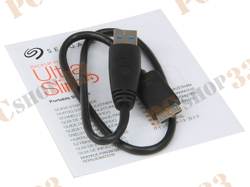 Внешний жесткий диск 1000ГБ 2.5 Seagate Backup Plus Ultra Slim Portable STEH1000200, серебр. (USB3.0)