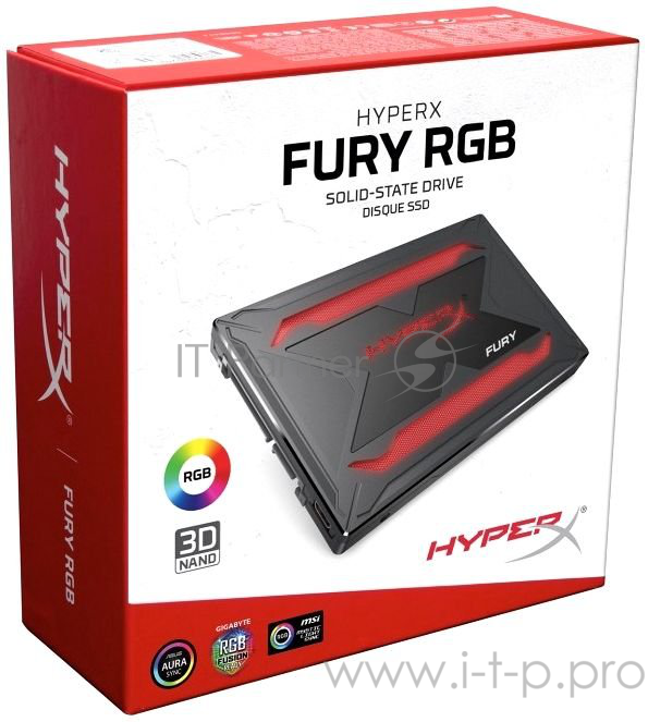 SSD диск 240ГБ 2.5 Kingston HyperX FURY RGB SHFR200/240G (SATA III)