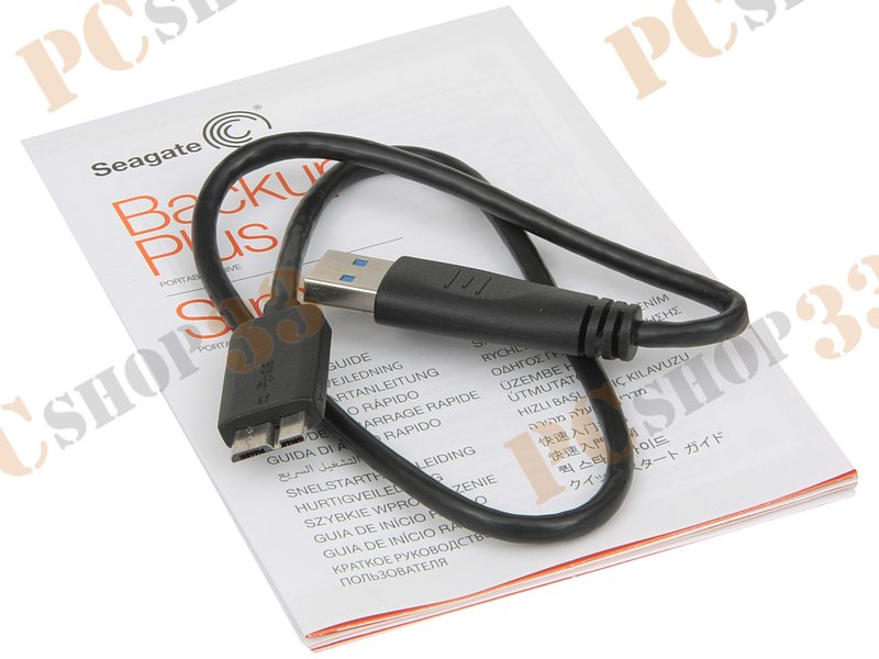 Внешний жесткий диск 1000ГБ 2.5 Seagate Backup Plus Portable STDR1000203, красно-черный (USB3.0)