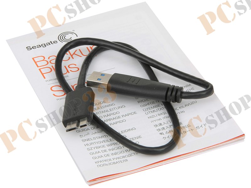 Внешний жесткий диск 1000ГБ 2.5 Seagate Backup Plus Portable STDR1000201, серый (USB3.0)