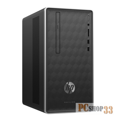 Компьютер HP Pavilion 590-p0002ur 4GL04EA (Core i5 8400-2.80ГГц, 8ГБ, 1ТБ, GFGTX1060, DVDRW, LAN, WiFI, BT, FreeDOS) + клавиатура + мышь