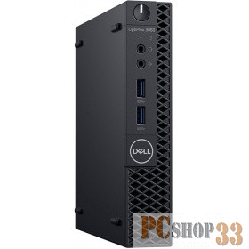 Компьютер Dell OptiPlex 3060 MFF 3060-7601 (Core i5 8500T-2.10ГГц, 8ГБ, 256ГБ SSD, UHDG, LAN, WiFi, BT, Linux) + клавиатура + мышь