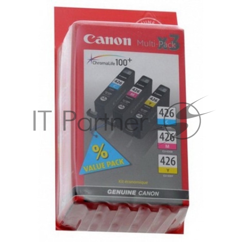 Картридж струйный Canon CLI-426CMY 4557B006 голубой/пурпурный/желтый для iP4840/MG5140