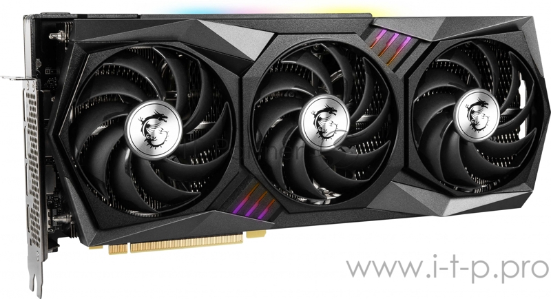 Видеокарта MSI PCI-E 4.0 RTX 3070 Ti GAMING X TRIO 8G NVIDIA GeForce RTX 3070TI 8192Mb 256 GDDR6 1830/19000/HDMIx1/DPx3/HDCP Ret