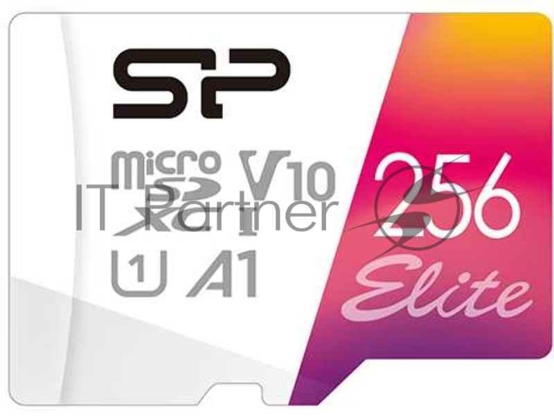 Флеш карта microSD 256GB Silicon Power Elite A1 microSDXC Class 10 UHS-I U3 100 Mb/s (SD адаптер)