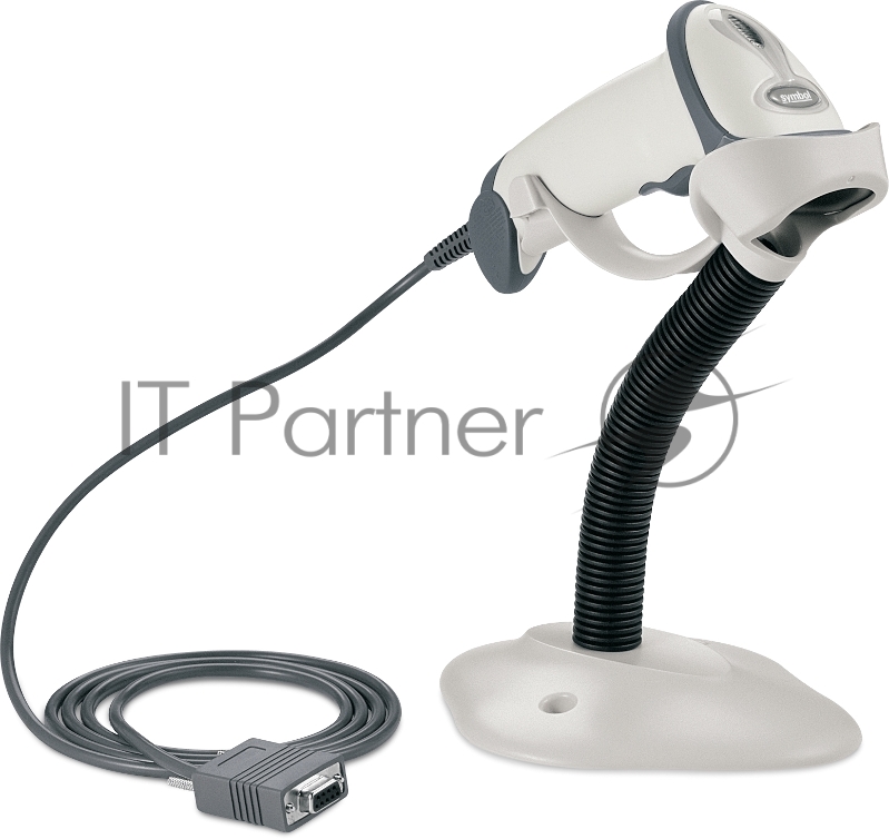 Сканер штрих-кода Zebra LS2208-SR20001R-UR, бело-серый (USB)