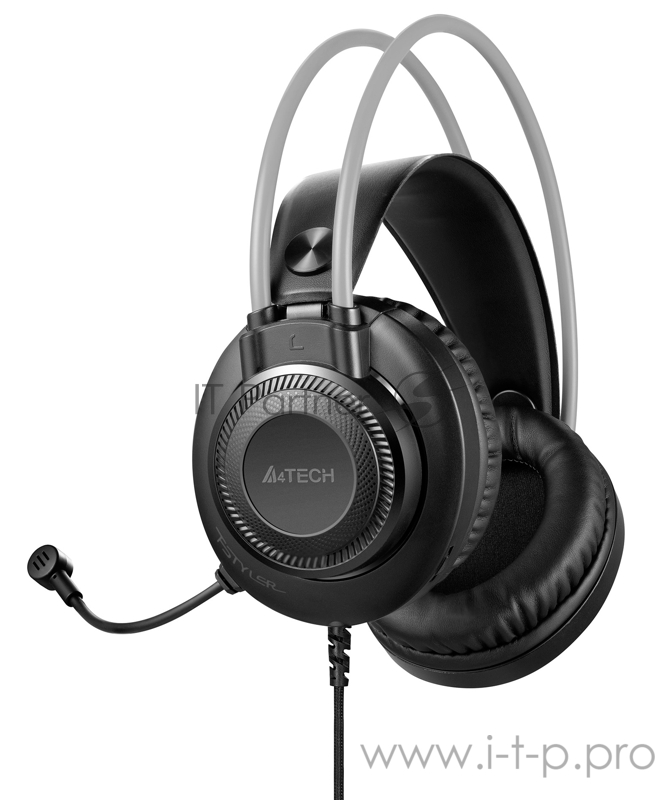Наушники с микрофоном A4 Fstyler FH200i серый мониторные оголовье (FH200I GREY)