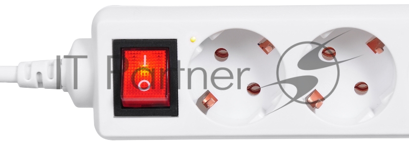 Сетевой фильтр Buro 500ZP-3 3м (5 розеток) белый (коробка)