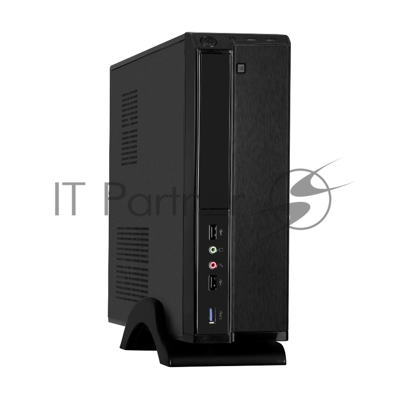 Корпус Desktop ExeGate MI-207U (mini-ITX/mATX, без БП, 2*USB+1*USB3.0, аудио, черный)