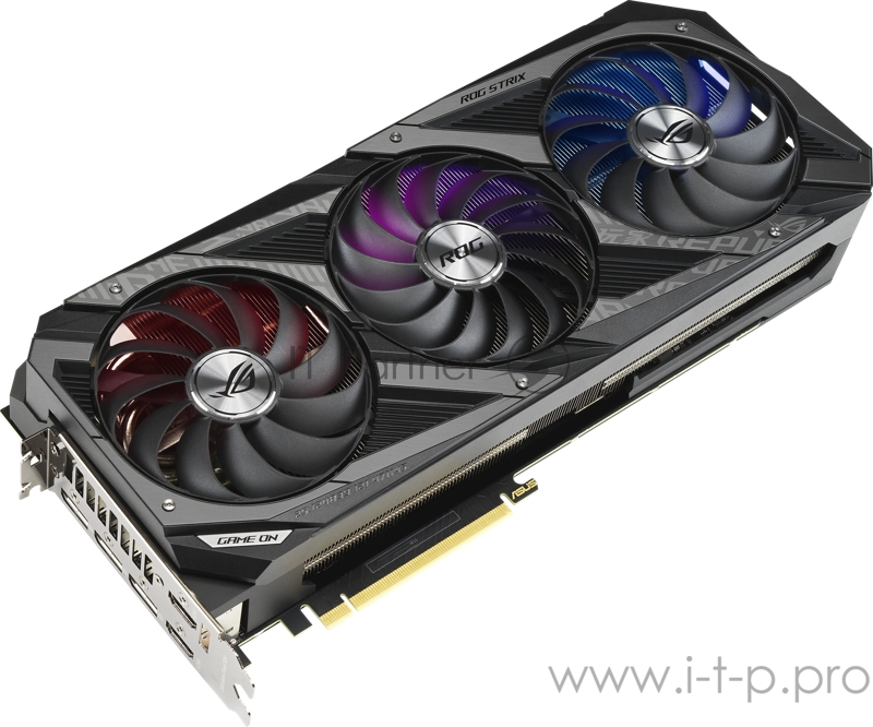 Видеокарта Asus PCI-E 4.0 ROG-STRIX-RTX3080TI-O12G-GAMING NVIDIA GeForce RTX 3080TI 12288Mb 384 GDDR6X 1440/19000/HDMIx2/DPx3/HDCP Ret