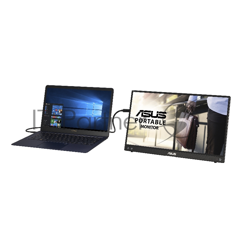 Монитор LCD 15.6” MB16ACV ASUS ZenScreen MB16ACV portable USB Monitor, 15.6”, FHD (1920x1080), IPS, 16:9, 250cd/㎡, 800:1, 5ms(GTG), 60Hz, USB-Cx1, Flicker Free, Blue Light Filter, Anti-glare surface, Antibacterial treatment, compatible with USB Type-