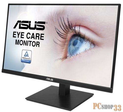 Мониторы LCD 27 VA27AQSB ASUS VA27AQSB, 27 Wide LED IPS monitor, WQHD (2560 x 1440), 1ms MPRT, 350 cd/㎡, 100 M :1, 178°(H), 178°(V), 75Hz, HDMI, DP, speakers 2W x 2, USB, VESA 100x100 mm, HAS, black