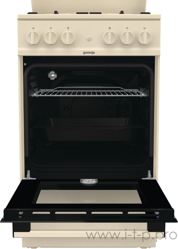 Газовая плита GORENJE GN5112BEF электроподжиг, газовая духовка, бежевый