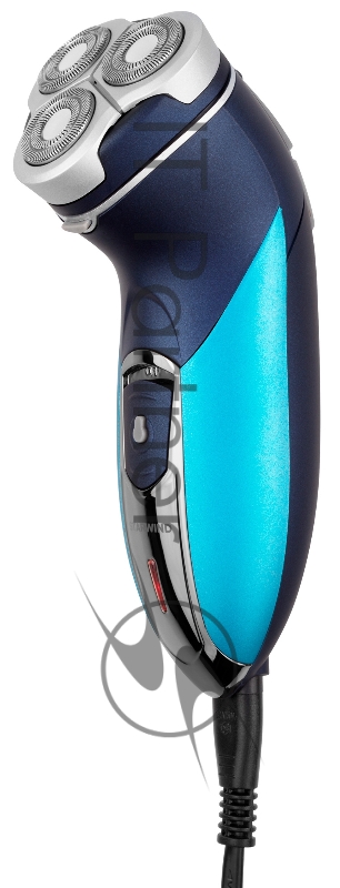 Бритва роторная Starwind SSH 1525 реж.эл.:3 питан.:аккум. голубой/черный