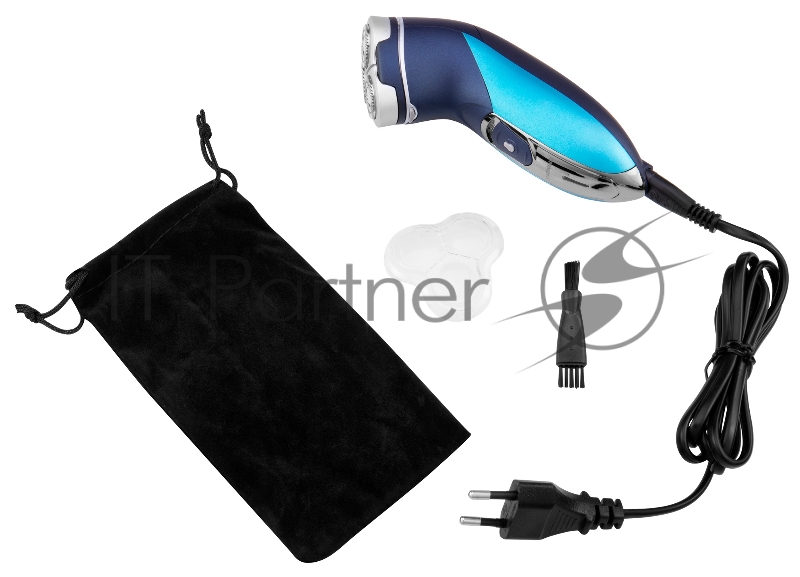 Бритва роторная Starwind SSH 1525 реж.эл.:3 питан.:аккум. голубой/черный