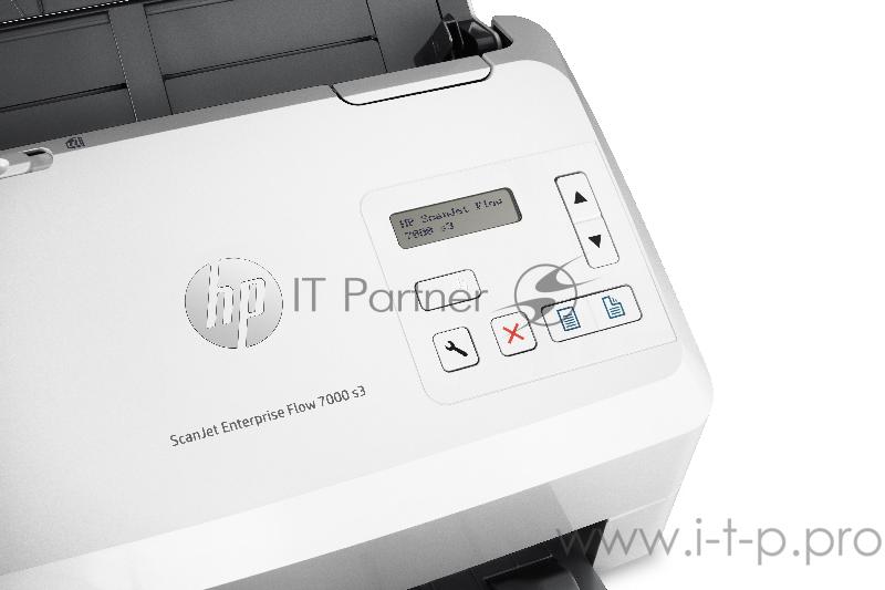 Сканер HP ScanJet Enterprise Flow 7000 s3 A4, 600x600dpi, с автоподатч., бело-черный (USB2.0, USB3.0)