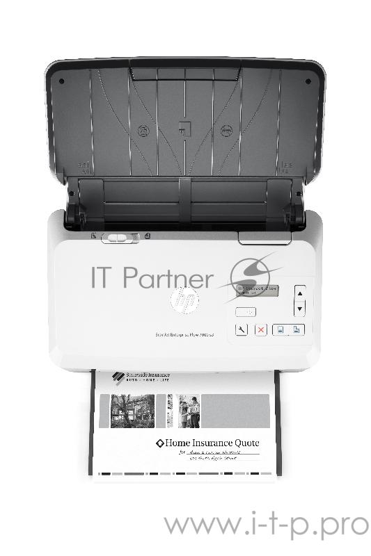 Сканер HP ScanJet Enterprise Flow 7000 s3 A4, 600x600dpi, с автоподатч., бело-черный (USB2.0, USB3.0)