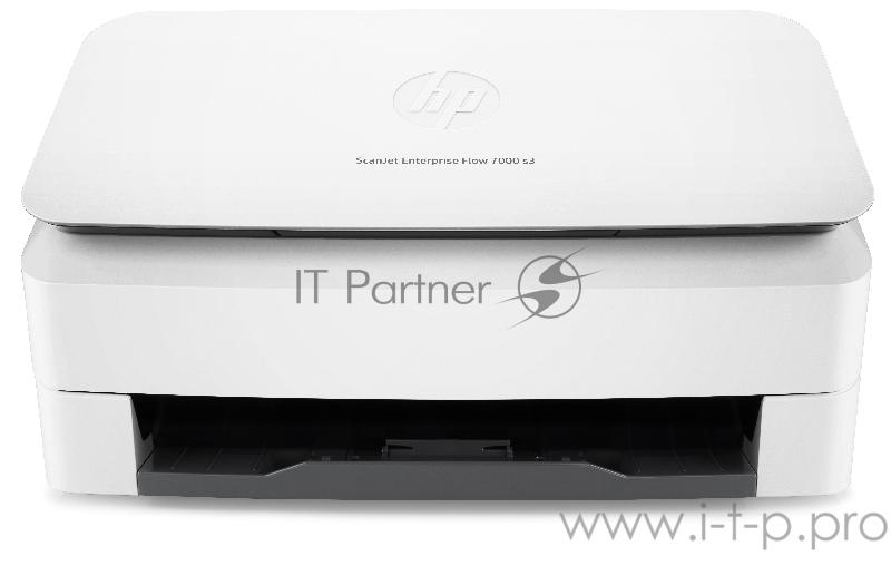 Сканер HP ScanJet Enterprise Flow 7000 s3 A4, 600x600dpi, с автоподатч., бело-черный (USB2.0, USB3.0)