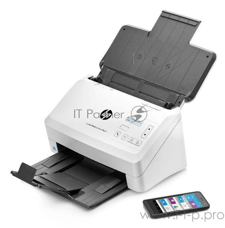 Сканер HP ScanJet Enterprise Flow 7000 s3 A4, 600x600dpi, с автоподатч., бело-черный (USB2.0, USB3.0)