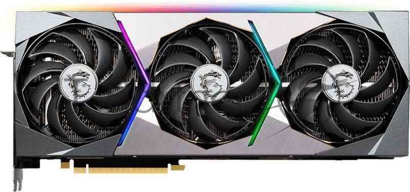 Видеокарта MSI PCI-E 4.0 RTX 3080 Ti SUPRIM X 12G NVIDIA GeForce RTX 3080TI 12288Mb 384 GDDR6X 1830/19000/HDMIx1/DPx3/HDCP Ret