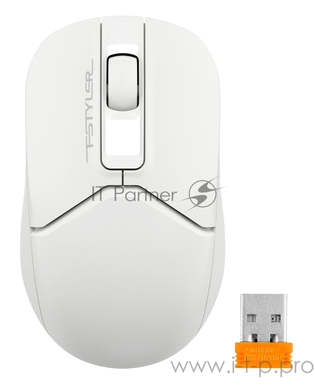 Мышь A4Tech Fstyler FG12S белый оптическая (1200dpi) беспроводная USB (3but)