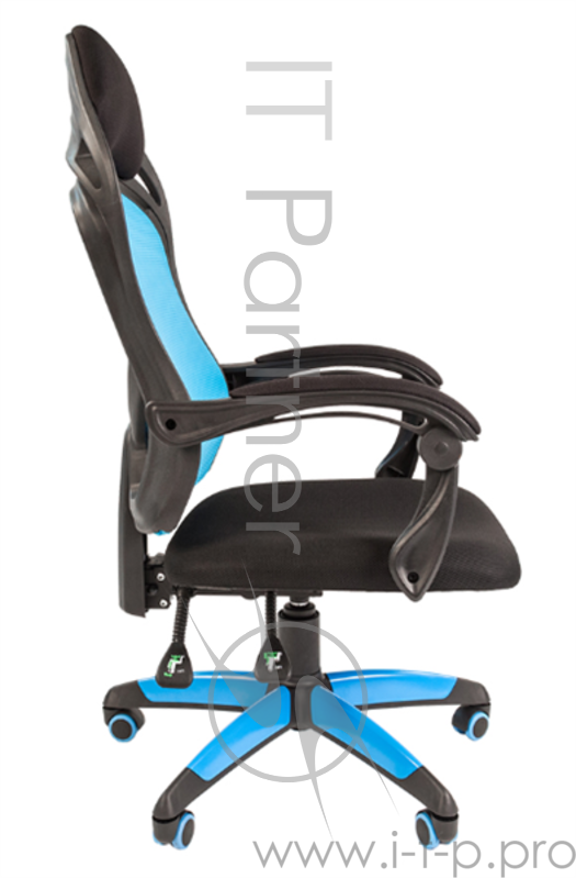 Офисное кресло Chairman game 12 Россия черн.голубой (7016633)