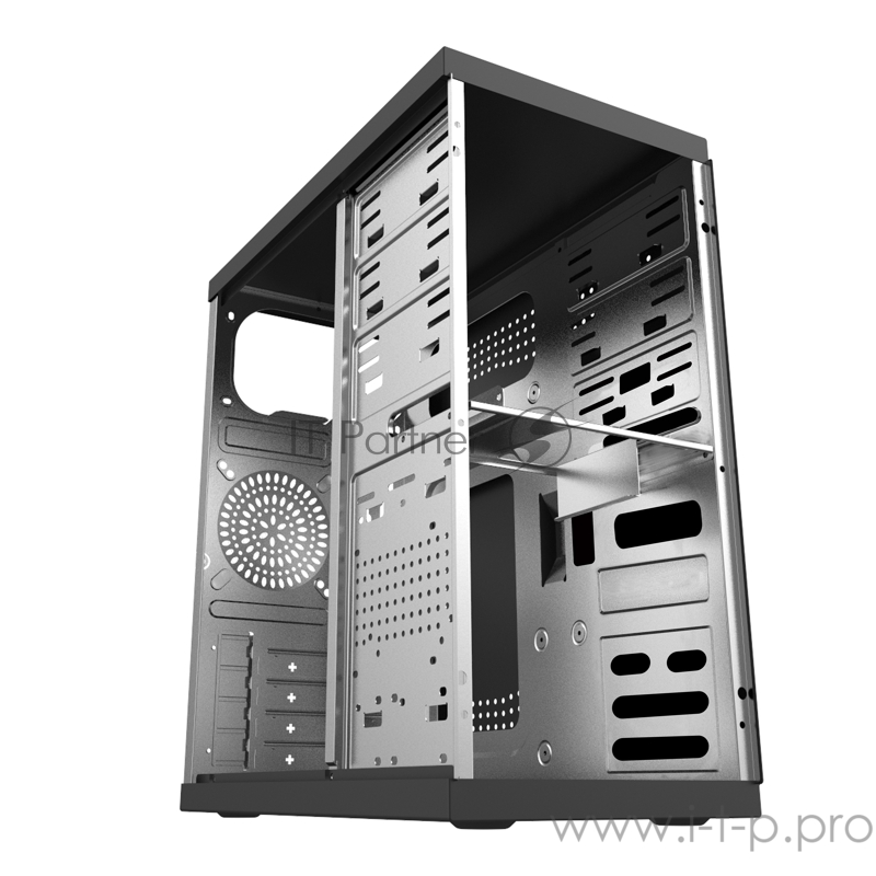 Корпус HIPER Office M5855 (mATX, 0.4MM SGCC, 1xUSB3.0, 2xUSB2.0 +Audio, PSU HPT-500, 120mm fan, 20+4 pin, SATAx2,IDEx2, 4pinx1, 6+2pinx1, power cord, Black)