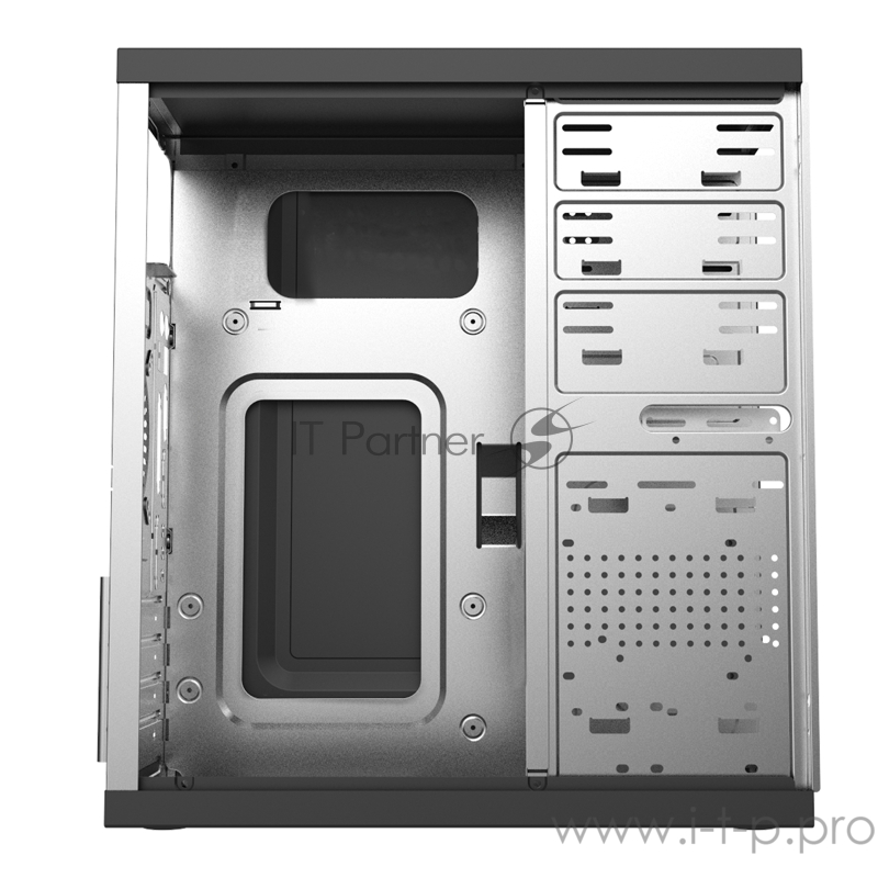 Корпус HIPER Office M5855 (mATX, 0.4MM SGCC, 1xUSB3.0, 2xUSB2.0 +Audio, PSU HPT-500, 120mm fan, 20+4 pin, SATAx2,IDEx2, 4pinx1, 6+2pinx1, power cord, Black)