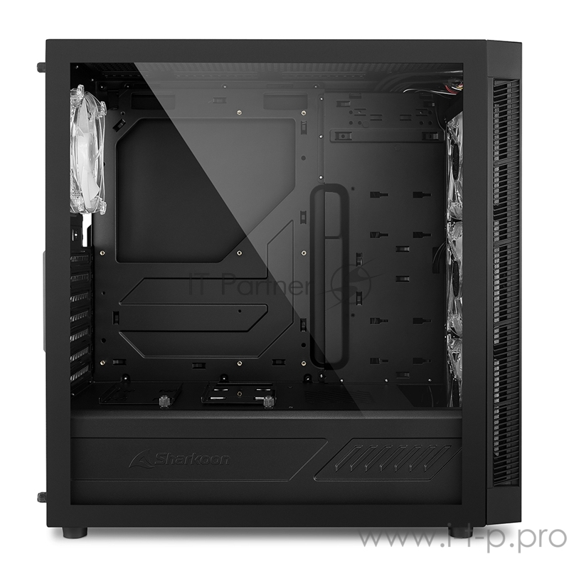 Sharkoon TG6M RGB led Игровой корпус чёрный (ATX, закаленное стекло, адресный RGB fan 3x120 мм + 1x120 мм, 2xUSB 2.0, 2xUSB 3.0, audio)