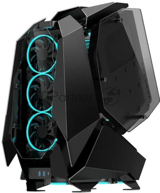 Корпус JONSBO MOD5 Black без БП, боковые панели из закаленного стекла, mini-ITX, micro-ATX, ATX, черный