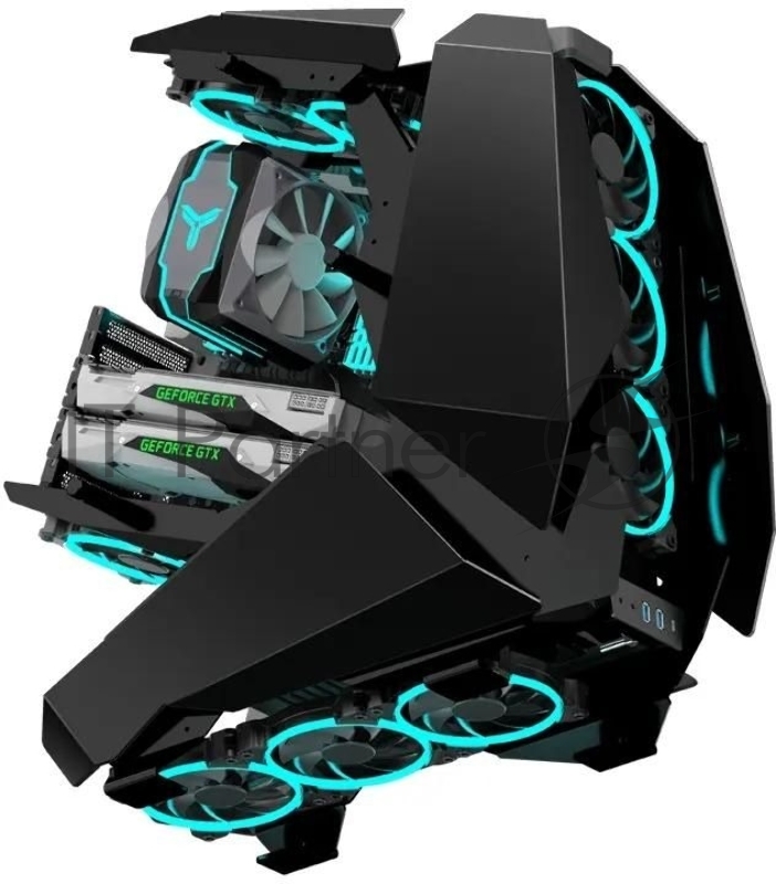 Корпус JONSBO MOD5 Black без БП, боковые панели из закаленного стекла, mini-ITX, micro-ATX, ATX, черный