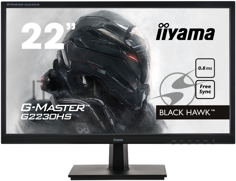 Монитор Iiyama 21.5 G-Master G2230HS-B1 черный TN LED 16:9 HDMI M/M матовая 250cd 170гр/160гр 1920x1080 D-Sub DisplayPort FHD 3.1кг